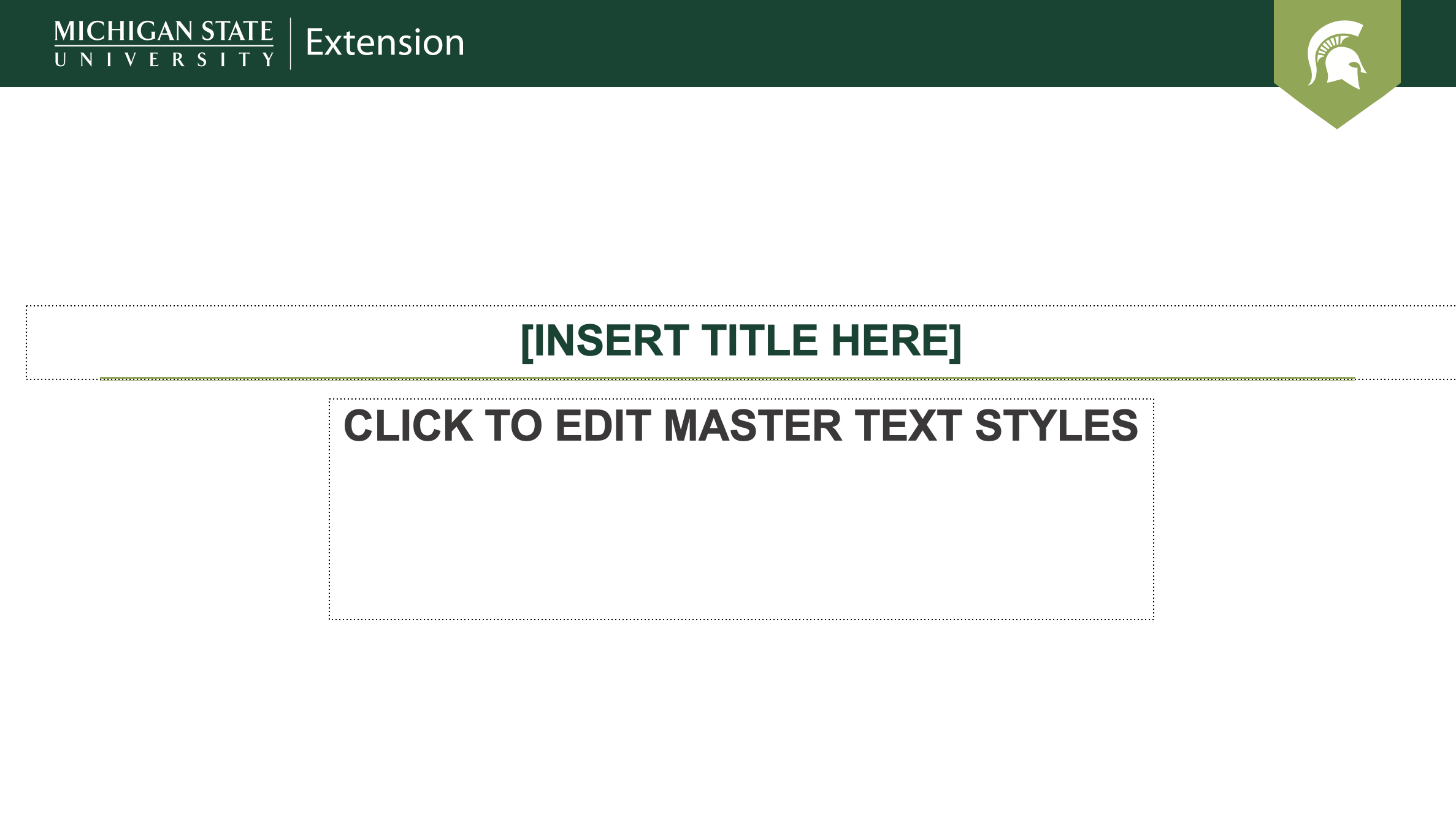 MSU Extension PowerPoint version MSU green 3